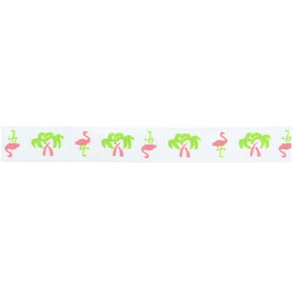 Kids Green Flamingo Boot Bows