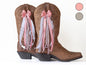 Blush Pink and Mode Sorority Boot Bows
