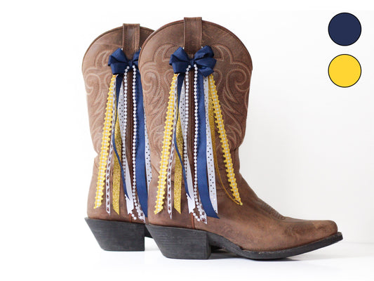 West Virginia GameDay Boot Bows