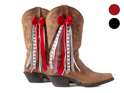 Alabama Houndstooth GameDay Boot Bows