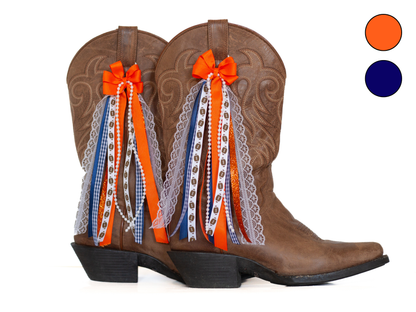 Denver Football GameDay Boot Bows