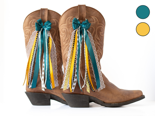 Jacksonville Football GameDay Boot Bows