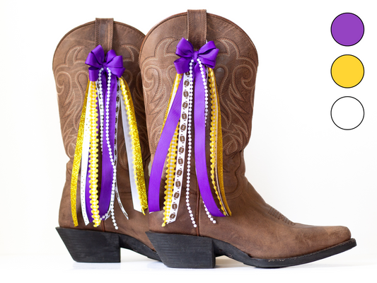Louisiana GameDay Boot Bows