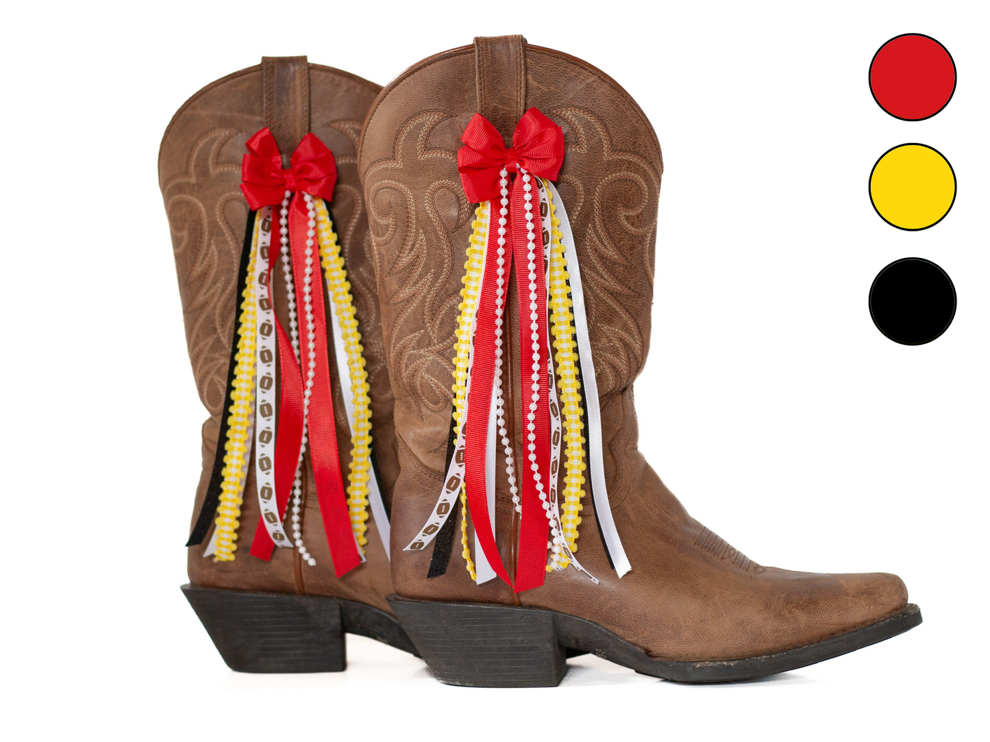 Maryland College GameDay Boot Bows