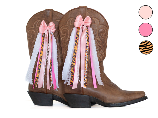 Exclusive Megan Tiger Print Concert Boot Bow