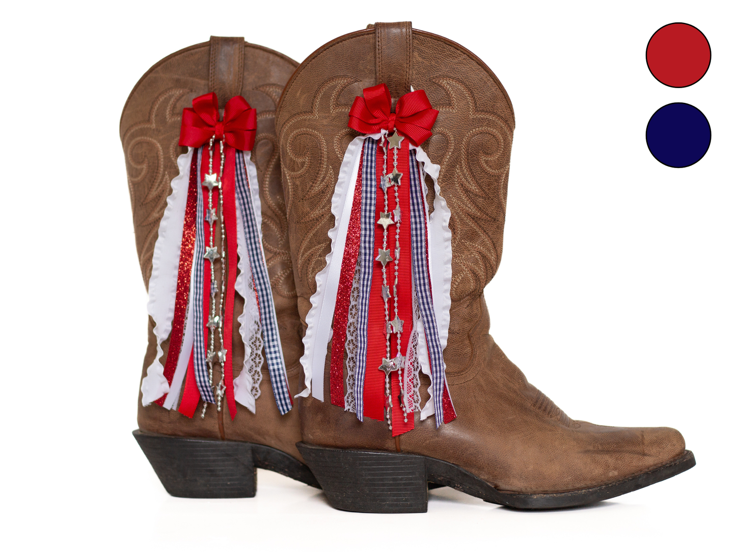 Red America Boot Bows