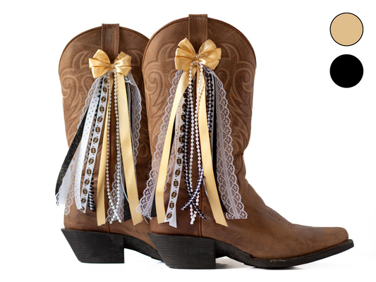 New Orleans Football GameDay Boot Bows